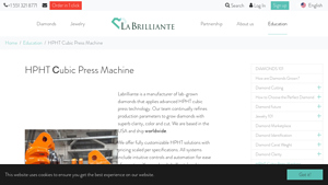 Labrilliante - HPHT Cubic Press Machine
