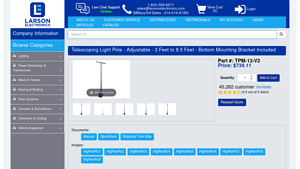 Larson Electronics - Telescoping Light Pole