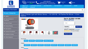 Larson Electronics - Class II Strobe Light with Motion Sensor