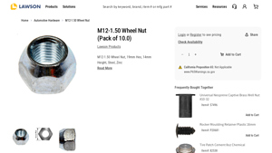 Lawson Products - M12-1.50 Wheel Nut