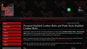 Leatherpunk - Pyramid Studded Leather Belts
