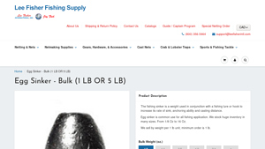 Leefisher - Egg Sinker Bulk