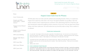 Life Giving Linen - Organic Women's Underwear