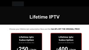 Life IPTV - Lifetime Subscription Plans
