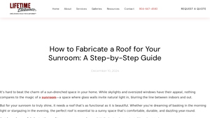 Lifetime Enclosures - Durable Roof Solutions for Sunrooms