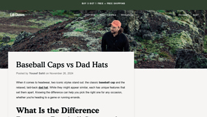 Liftdown - Baseball Caps & Dad Hats