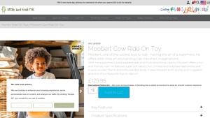 Little Bird Told Me - Moobert Cow Ride On Toy
