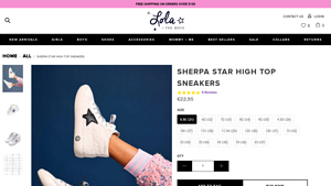 Lola and the Boys - Sherpa Star High Top Sneakers