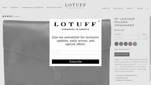 Lotuff - 15 Leather Folder Organizer