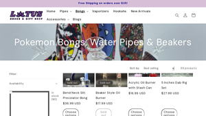 Lotus Smoke and Gift - Pokemon Bongs and Pipes
