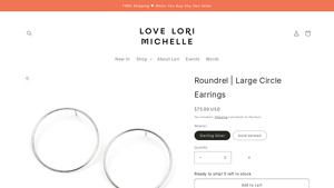 Lovelori Michelle - Roundrel Large Circle Earrings