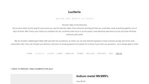 Luciteria - Indium Metal 99.995%