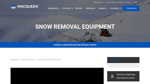 MacQueen Group - Larue Loader-Mounted Snow Blowers