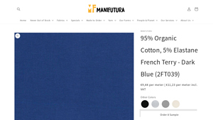 Manifutura - 95% Organic Cotton French Terry