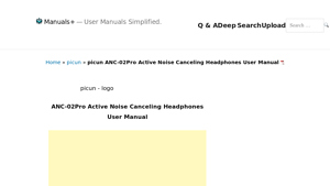 Picun - ANC-02Pro Active Noise Canceling Headphones