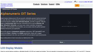 Maple Systems - Alphanumeric OITs