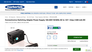 Connectronics - Switching Adapter Power Supply