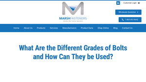 Marsh Fasteners - High Tensile Bolts