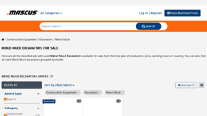 Menzi Muck - Excavators for Sale