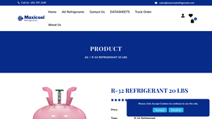 MaxiCool - R-32 Refrigerant 20 lbs