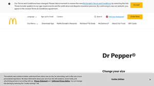 McDonald's - Dr Pepper® Soda (Small)