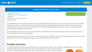 Medictests - Portable & Specialty Stretchers