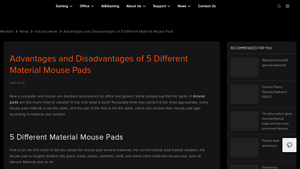 Meetion - 5 Material Mouse Pads
