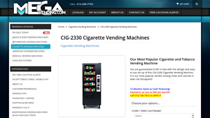 Mega Vending - CIG-2330 Cigarette Vending Machine