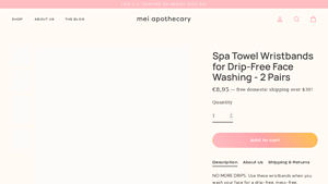 Mei Apothecary - Spa Towel Wristbands