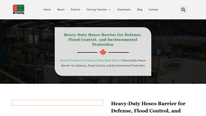 Metalfencetech - Heavy-Duty Hesco Barrier