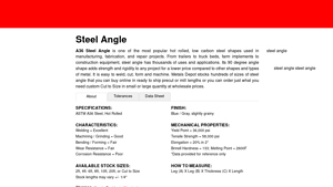 Metals Depot - Steel Angle A36