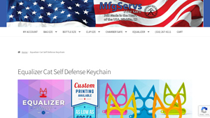 MFG Servs - Equalizer Cat Self Defense Keychain
