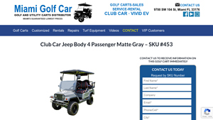 Club Car - Jeep Body 4 Passenger Matte Gray