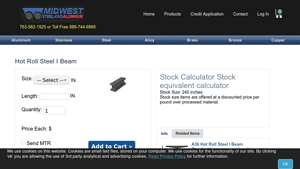 Midwest Steel Supply - Hot Roll Steel I Beams