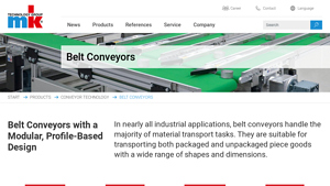 MK Group - Modular Belt Conveyors