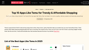 Temu - Top 10 Affordable Shopping Alternatives