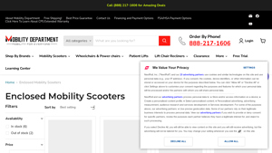 Mobility Department - GIO Enclosed Mobility Scooter