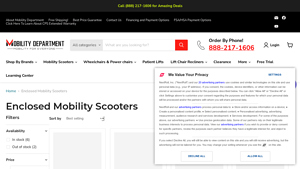 Mobility Department - GIO Enclosed Mobility Scooter