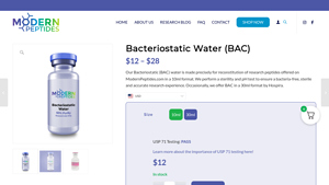 Modern Peptides - Bacteriostatic Water (BAC)