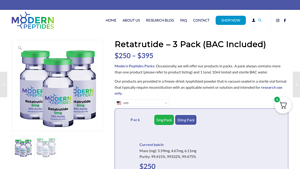 Modern Peptides - Retatrutide 3 Pack