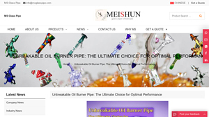 MS Glass Pipe - Unbreakable Oil Burner Pipe