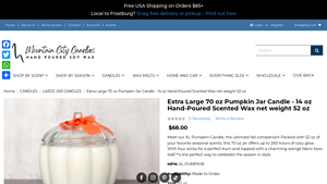 MTN City Candles - Extra Large Pumpkin Candle