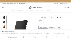Murdy Creative - Leather File Folder