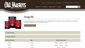 Old Masters - Tung Oil