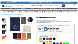 Myron - Heathered Linen Journal