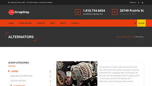 Scrap Stop Metals - Alternators