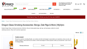 MyVpro - Dragon Platinum Glass Hand Pipe