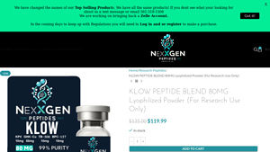 NexxGen - KLOW Peptide Blend 80mg