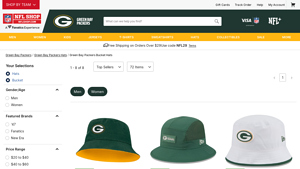 Green Bay Packers - Fanatics Green Strong Side Bucket Hat