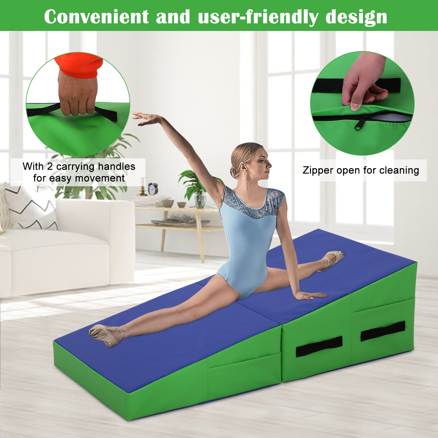 A stock image illustrating non toxic gymnastics mat concepts